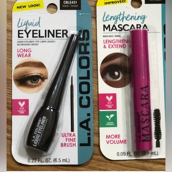 3piece Black liquid long wear eyeliner & lengthening mascara bundle set - Picture 1 of 9